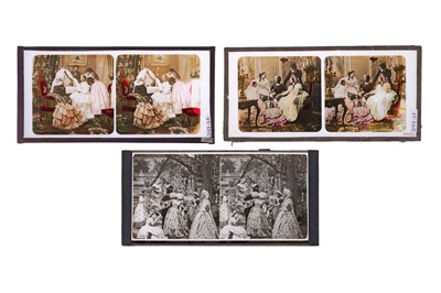 Lot 148A - Glass Stereoviews Genre Scenes