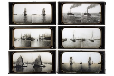 Lot 124 - Ferrier and Soulier Glass Stereoviews of Shipping