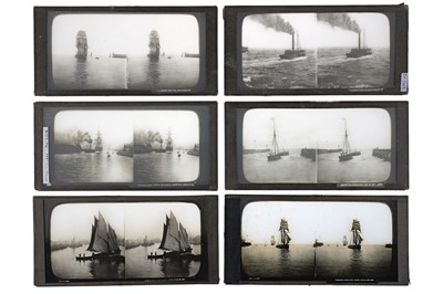 Lot 124 - Ferrier and Soulier Glass Stereoviews of Shipping