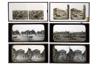 Lot 129 - Parisienne Street Scenes Glass Stereoviews