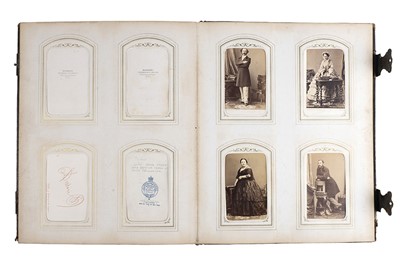 Lot 74 - CDV Album incl. Silvy, Mayall, Disderi