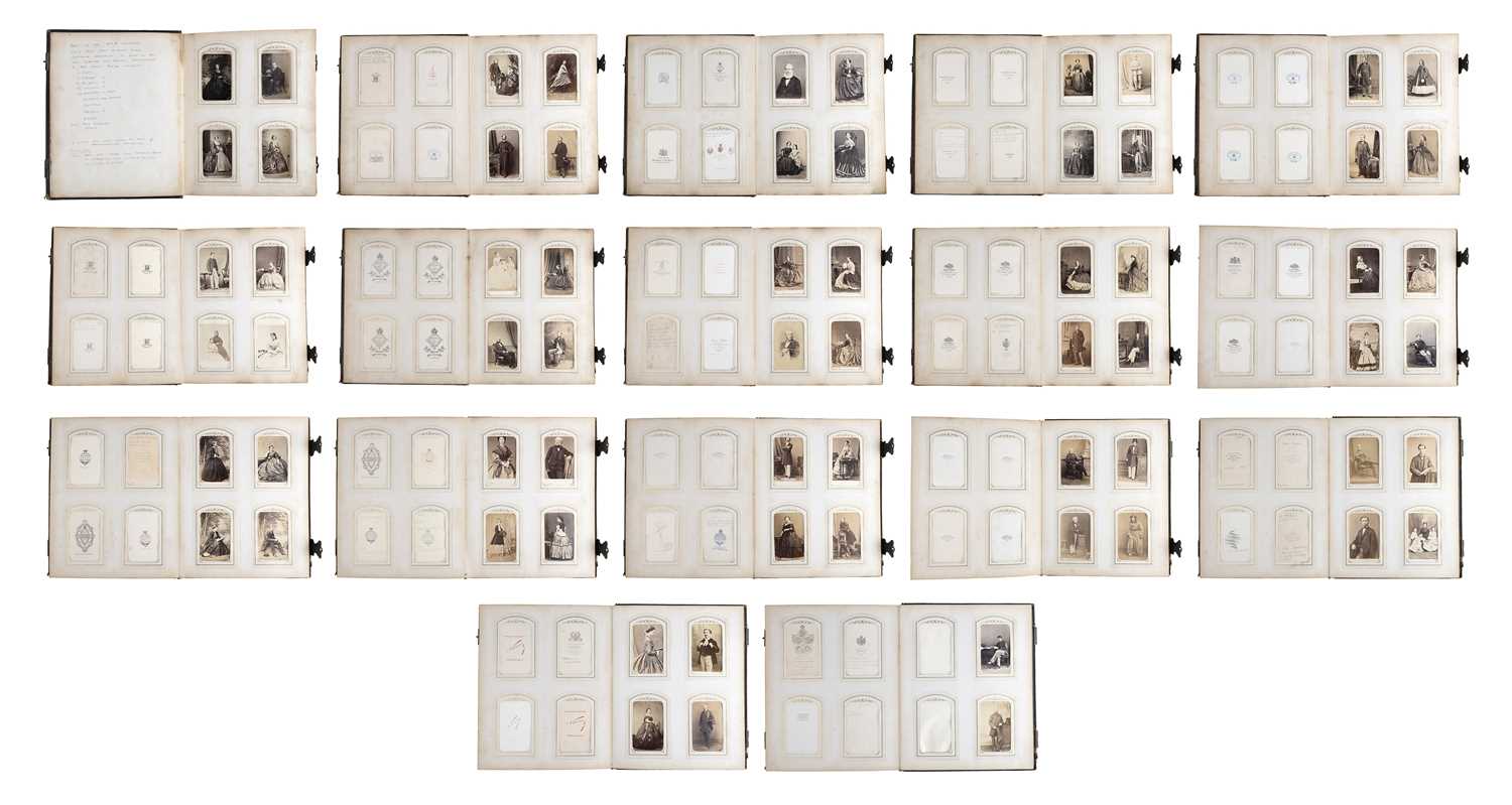 Lot 74 - CDV Album incl. Silvy, Mayall, Disderi