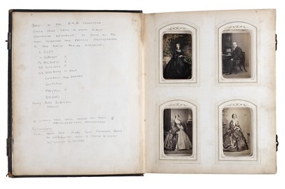 Lot 74 - CDV Album incl. Silvy, Mayall, Disderi