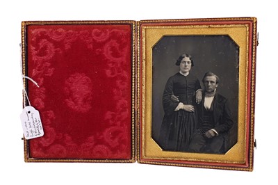 Lot 17 - Daguerreotype Half Plate of Couple