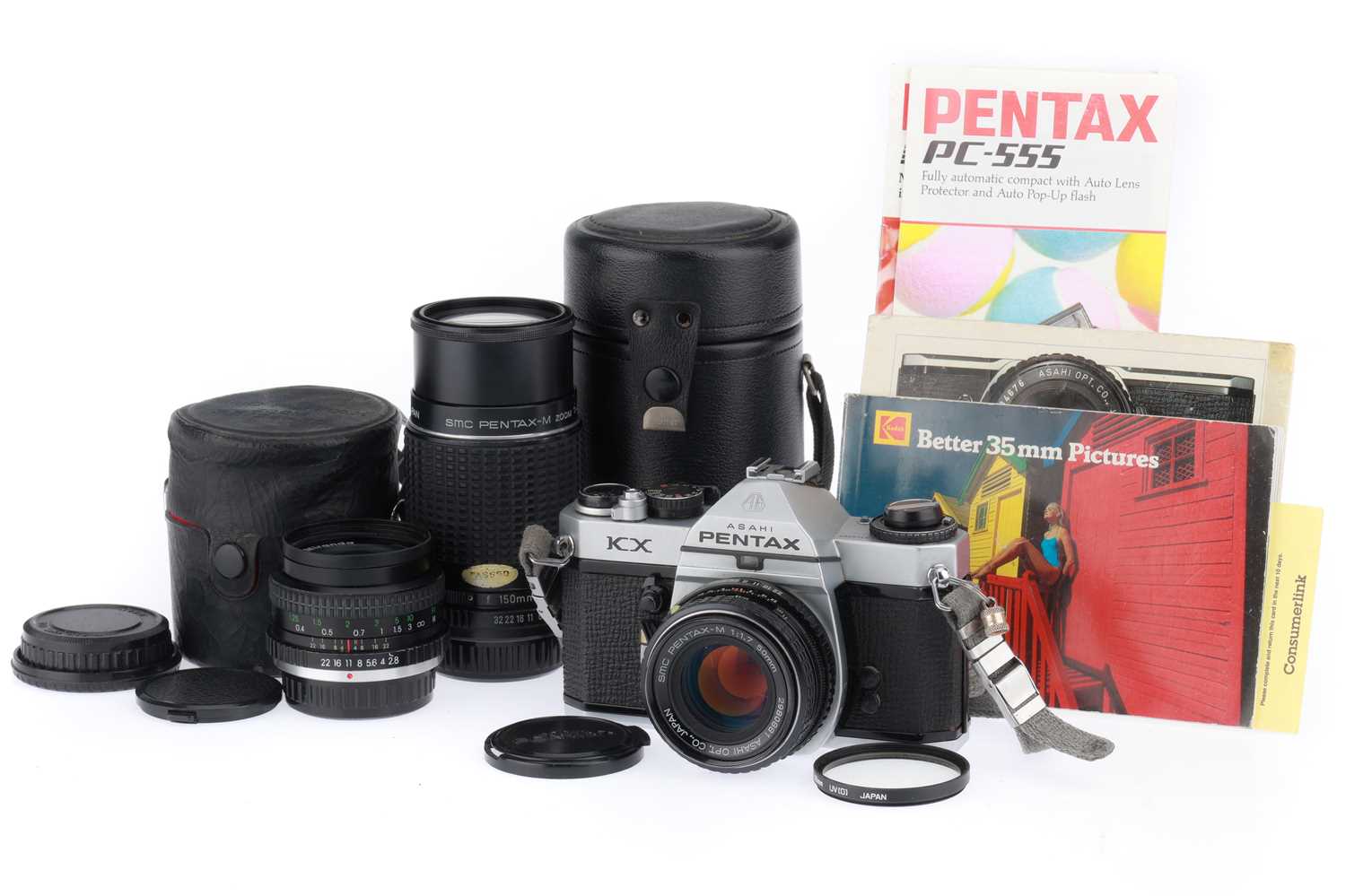 Lot 138 - A Pentax KX 35mm SLR CAmera Outfit