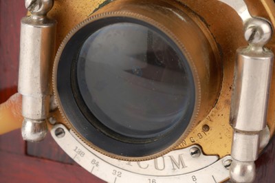 Lot 375 - A Monroe No.7 Half Plate Mahogany Camera