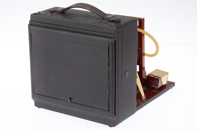 Lot 375 - A Monroe No.7 Half Plate Mahogany Camera
