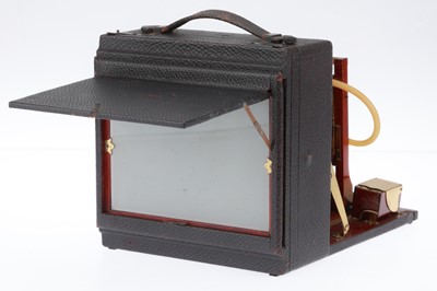 Lot 375 - A Monroe No.7 Half Plate Mahogany Camera