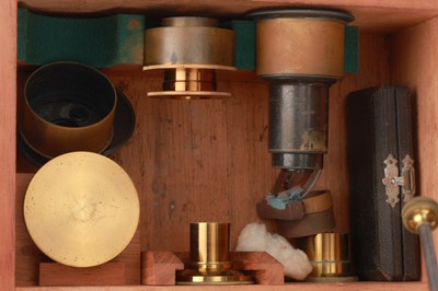 Lot 325 - Large Baker Binocular & Monocular Microscope Outfit