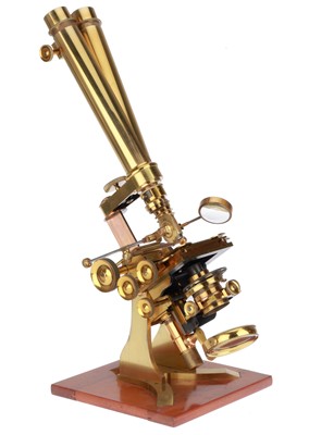 Lot 325 - Large Baker Binocular & Monocular Microscope Outfit