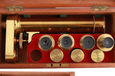 Lot 325 - Large Baker Binocular & Monocular Microscope Outfit