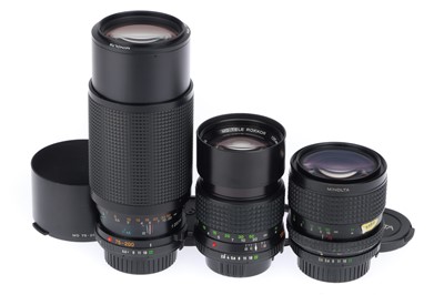 Lot 28 - A Selection of Minolta Lenses