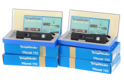 Lot 265 - A Group of Voigtlander Vitoret 110 Compact Cameras