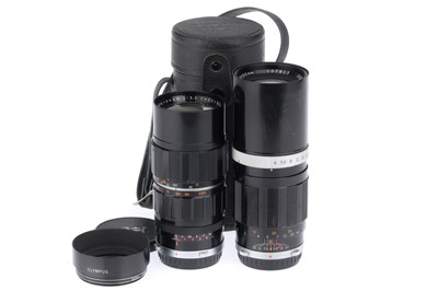 Lot 368 - A Pair of Olympus PEN Telephoto Lenses