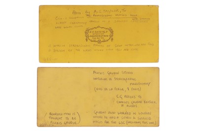 Lot 96 - 2 Stereocards of Photographic Studios /Shops