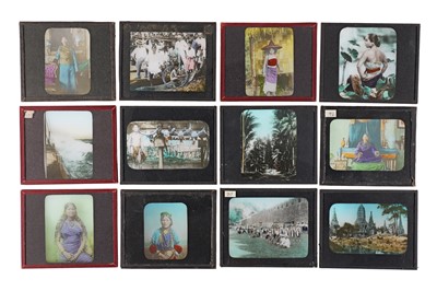 Lot 170 - Fine Collection of Hand Coloured Magic Lantern Slides of Indonesia