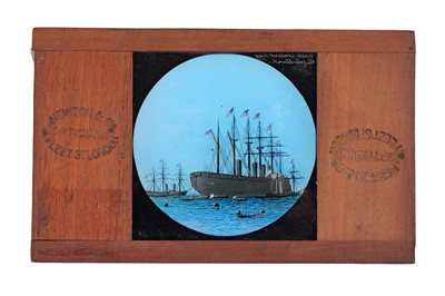 Lot 196 - Magic Lantern Slide - Great Eastern Cable Laying 1866