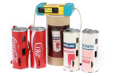Lot 235 - A Group of Promotional 110 Format "Can" Cameras