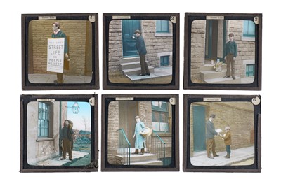 Lot 167 - A Rare & Impressive Magic Lantern Set of London Street life