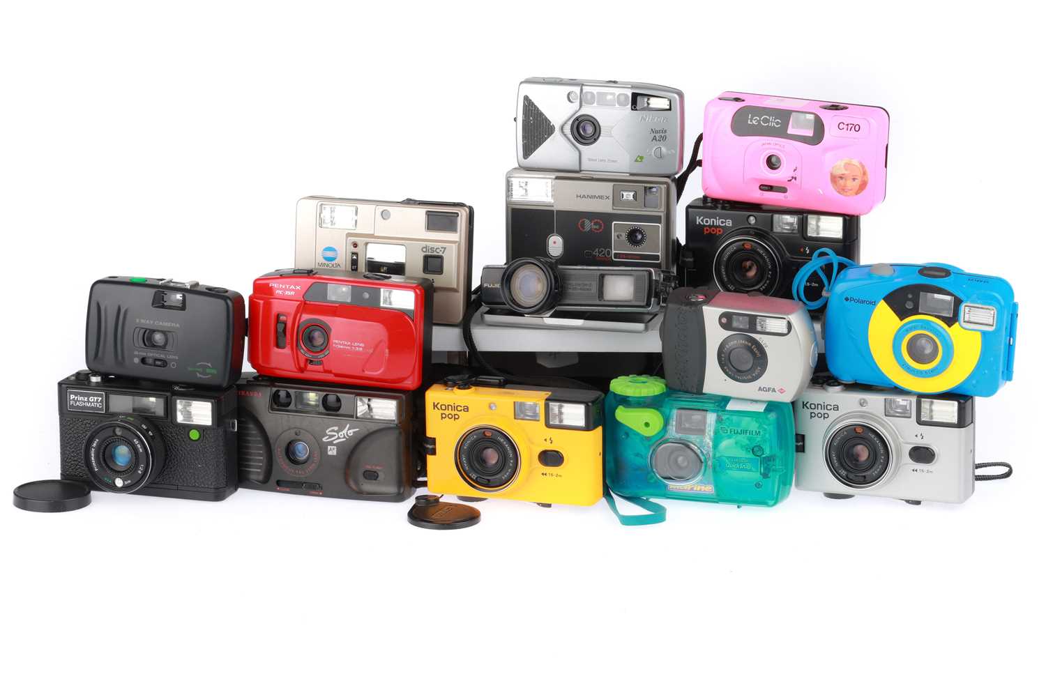 Lot 241 - A Selection of Compact Cameras,