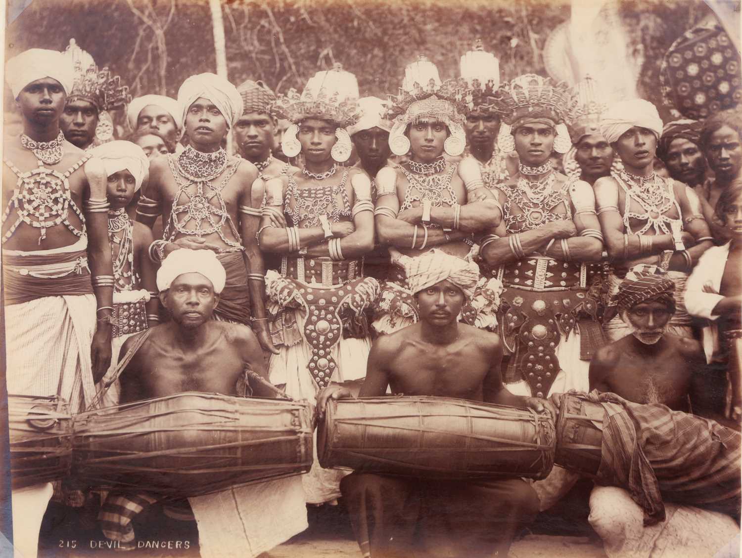 Lot 41 - Devil Dancers, Sri Lanks, Albumen Print