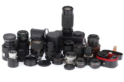 Lot 349 - A Mixed Selection of Camera Lenses