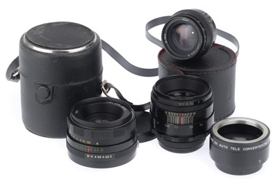 Lot 350 - A Group of Soviet Lenses
