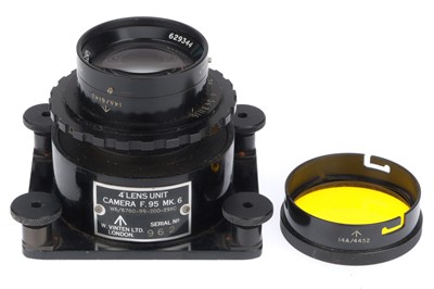 Lot 351 - A Cooke f/2 4 inch Lens in a Vinten f.95 Mk.6 4 Lens Unit