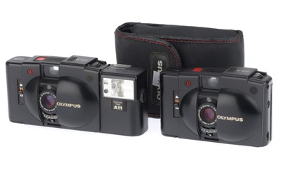 Lot 137 - A Pair of Olympus XA2 Viewfinder Cameras