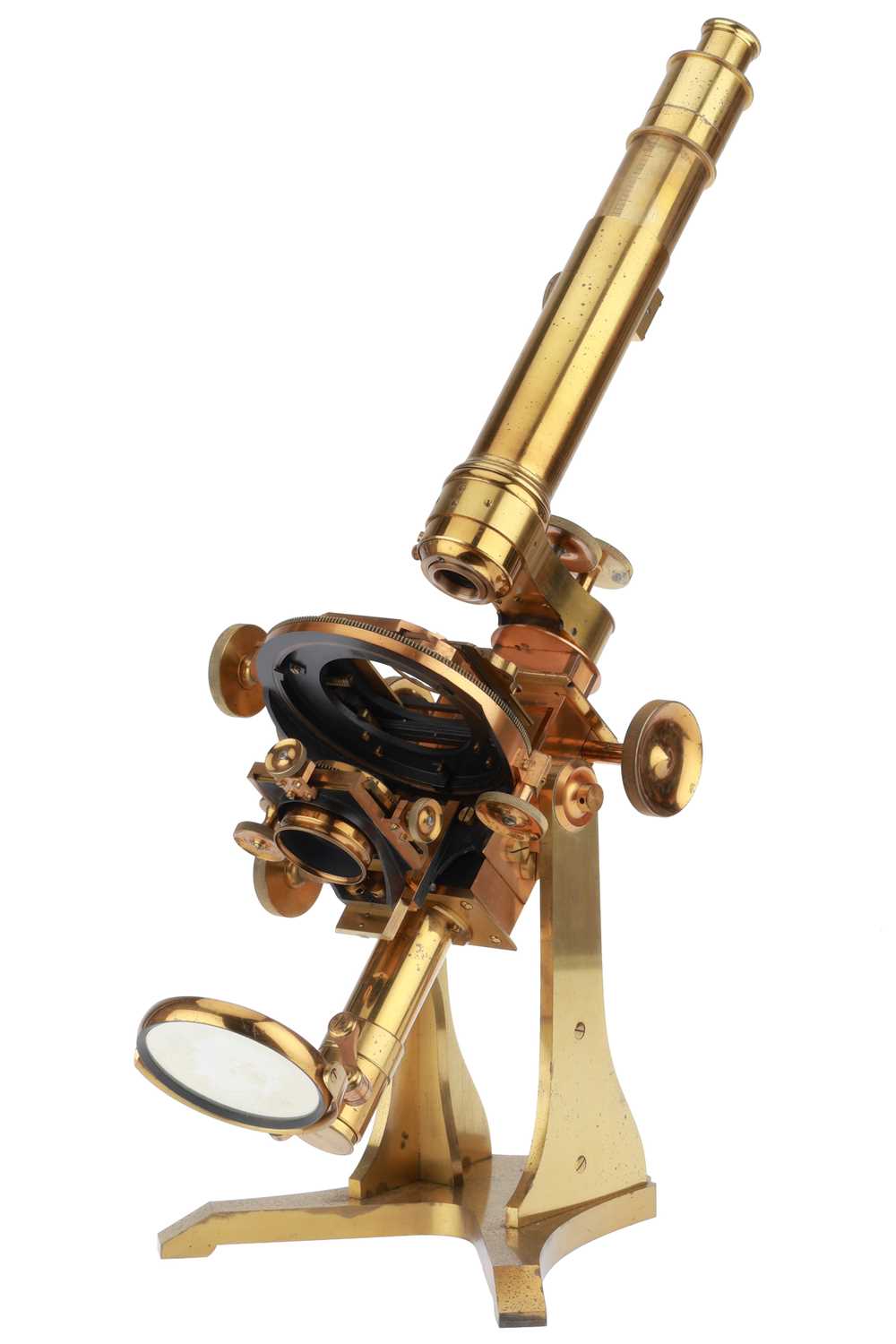 Lot 323 - Large Ross No.1 Compound Microscope,