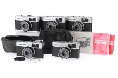 Lot 135 - A Group of Olympus Trip 35 Cameras