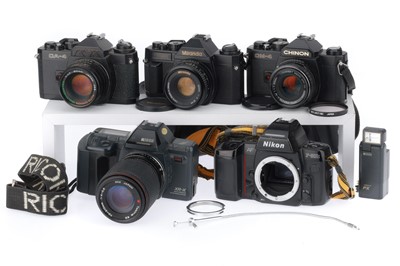 Lot 90 - A Mixed Selection of SLR Cameras