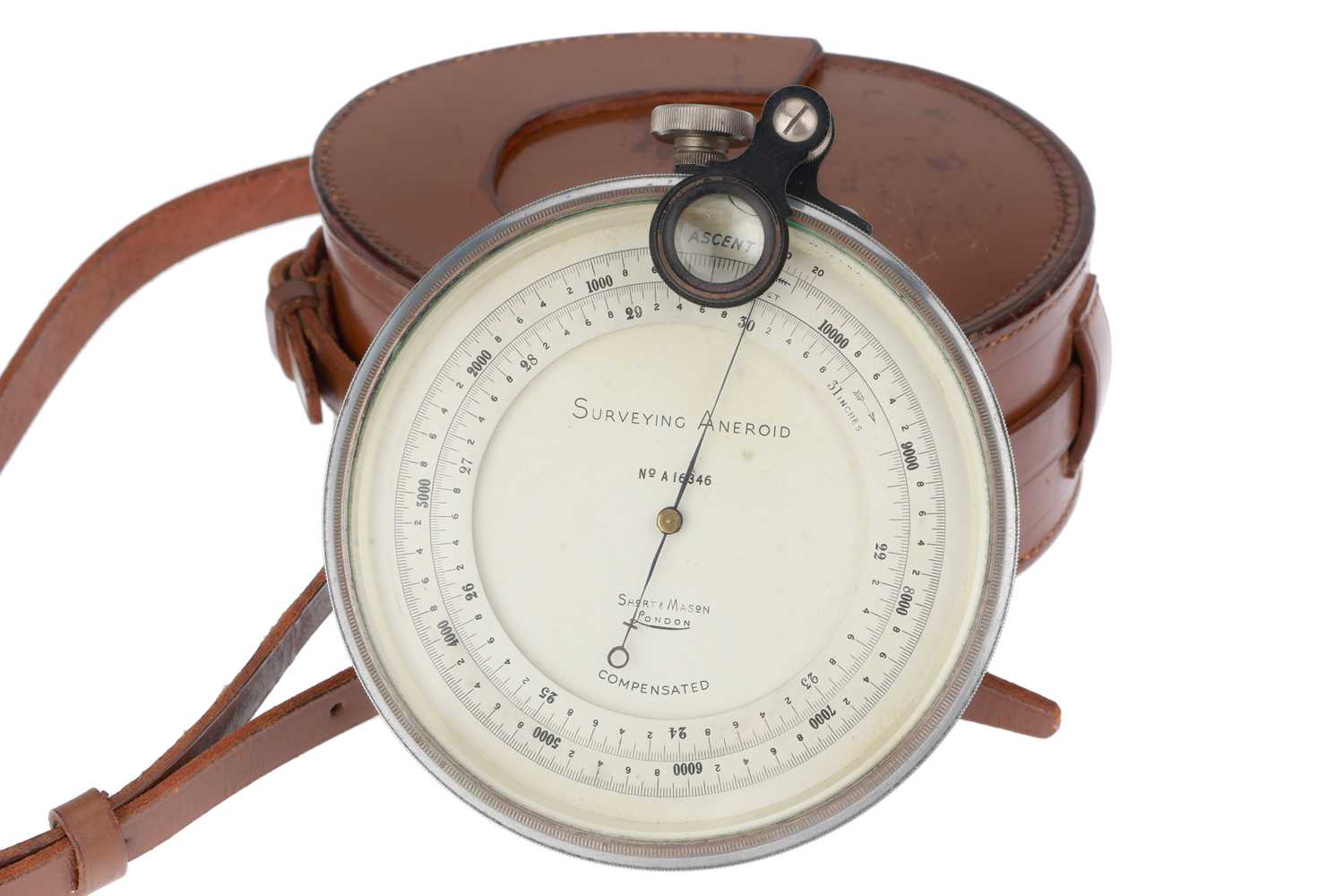 Lot 345 - Survey Aneroid Barometer, Short & Mason