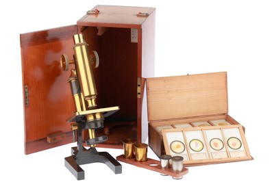 Lot 483 - Ross Eclipse Microscope & Slides