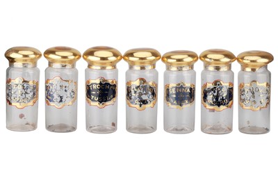 Lot 294 - Collection of 7 Victorian Apothecary Speci Jars