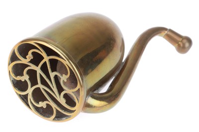 Lot 304 - A brass 'London Dome' Parabolic Bell Ear Trumpet Hearing Aids