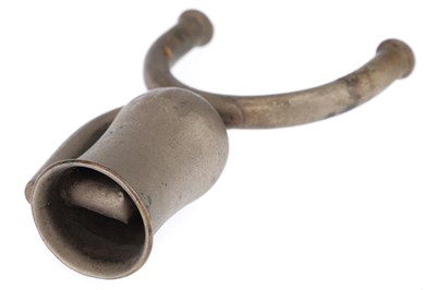 Lot 305 - A nickel-plated metal bell-shaped Chest Piece from Ray & Selby-Type Binaural Stethoscope