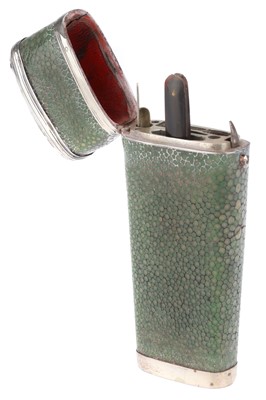 Lot 311 - A green-stained shagreen Pocket Surgeon's Instrument Case