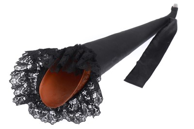 Lot 314 - A tinplate Maw Son & Thompson 'Widow's' Ear Trumpet Hearing Aid