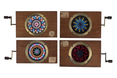 Lot 204 - Magic Lantern Slides, 4 good chromatropes by Negretti & Zambra