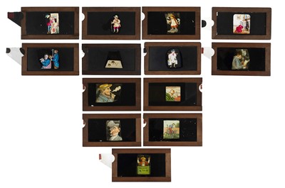 Lot 201 - Magic Lantern Slides, Collection of 13 Slip Slides