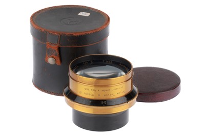 Lot 388 - A Taylor Hobson Cooke f/3.5 7 inch Brass Lens