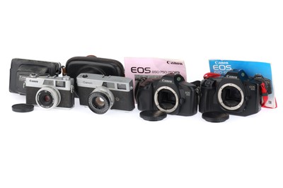 Lot 274 - A Group of Canon Cameras