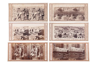 Lot 157 - Georgio Conrad & Sommer & Behles, Collection of stereo Cards of Italy