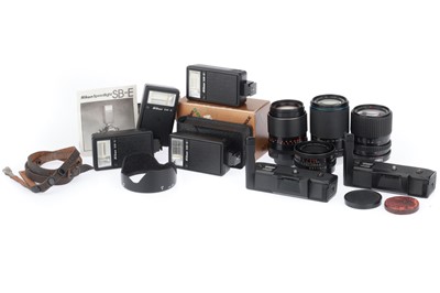 Lot 359 - A Selection of Camera Lenses and Nikon Motor Drives