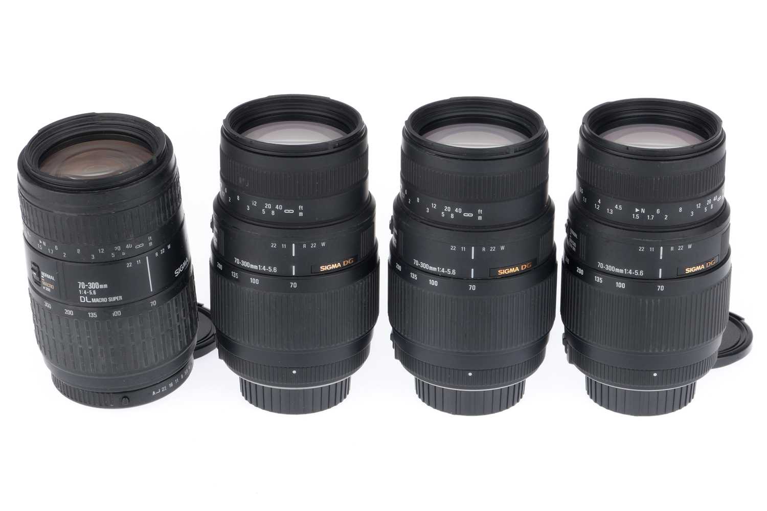 Lot 340 - A Group of Sigma 70-300mm Zoom Lenses