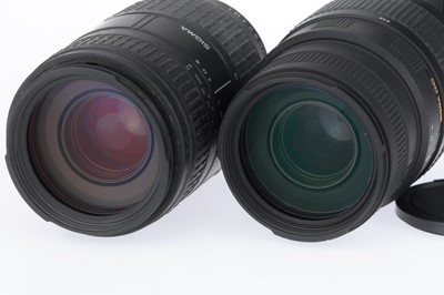 Lot 340 - A Group of Sigma 70-300mm Zoom Lenses