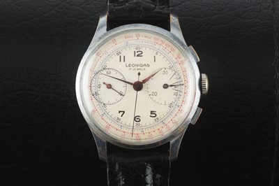 Lot 472 - A Leonidas 17 Jewels Chronograph Hand-Winding Wristwatch