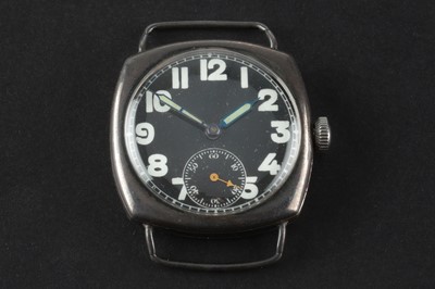 Lot 467 - A CYMA Cushion Hand-Winding Trench Wristwatch