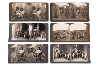 Lot 154 - Collection of 29 Stereo Cards of Black Americans